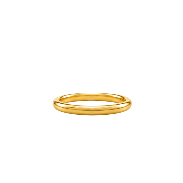 Aliança Fio Redondo 2,00 mm em ouro 18k