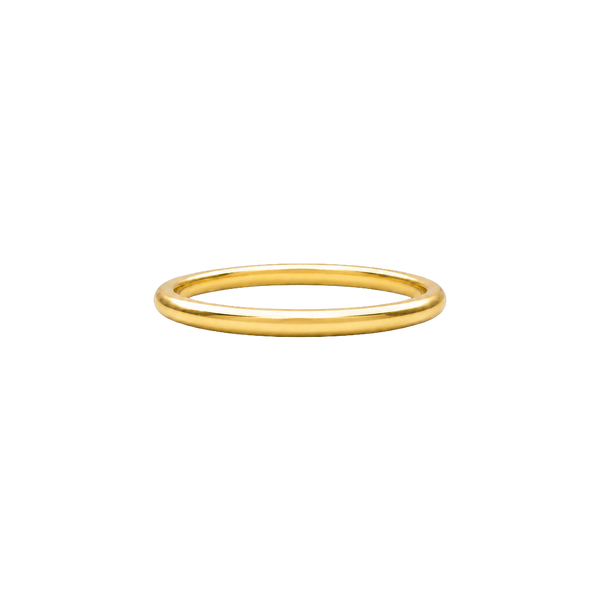 Aliança Origem Meia Cana 1,5 mm em ouro 18k