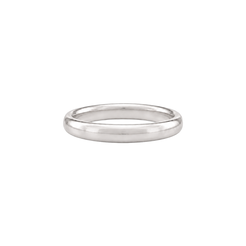 Aliança Origem Meia Cana 3,0 mm em ouro 18k